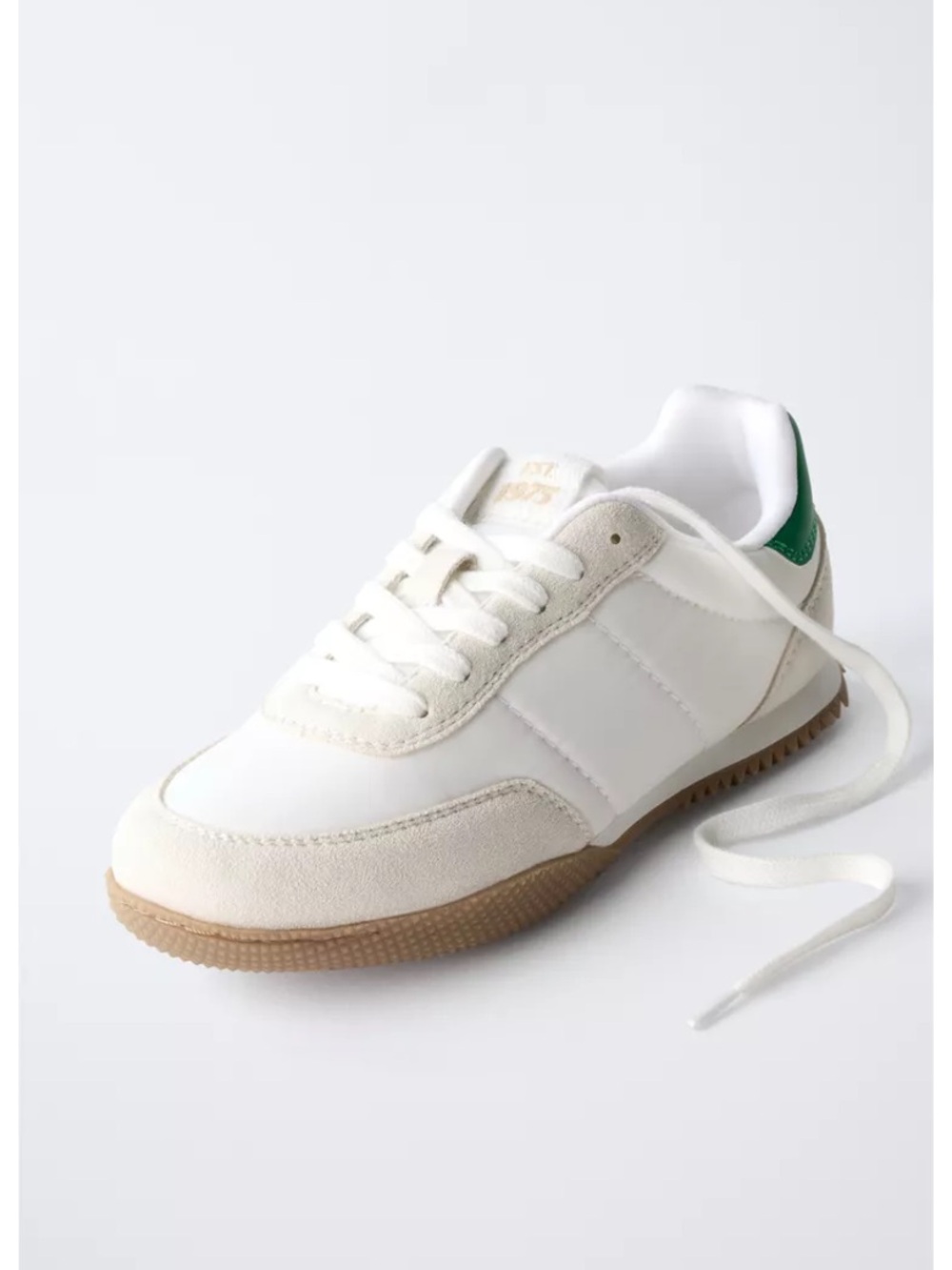 Kids Zara Egypt Runner Sneakers with Gum Sole and Green Heel Size 32/ 1 US 13 UK